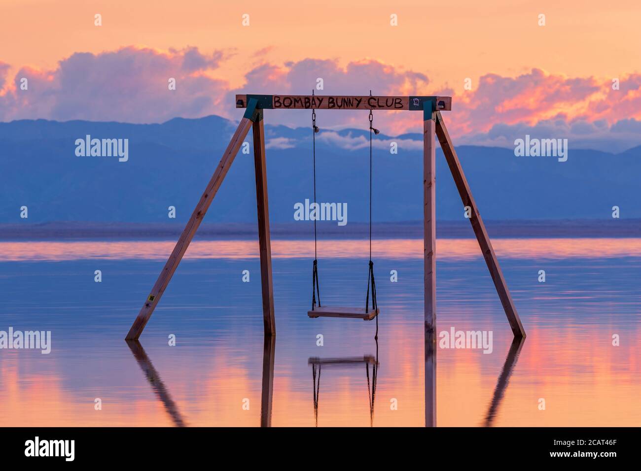 Swing, Bombay Beach, Salton Sea, California, USA Stock Photo Alamy