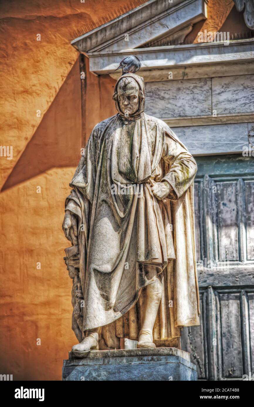 Nicola Pisano statue in Pisa, Italy Stock Photo Alamy