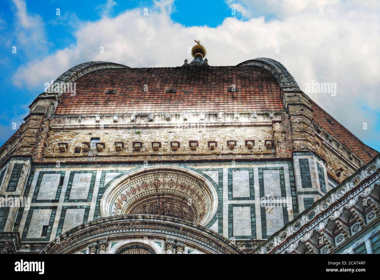 close up of Santa Maria del Fiore dome in Florence, Italy Stock Photo ...