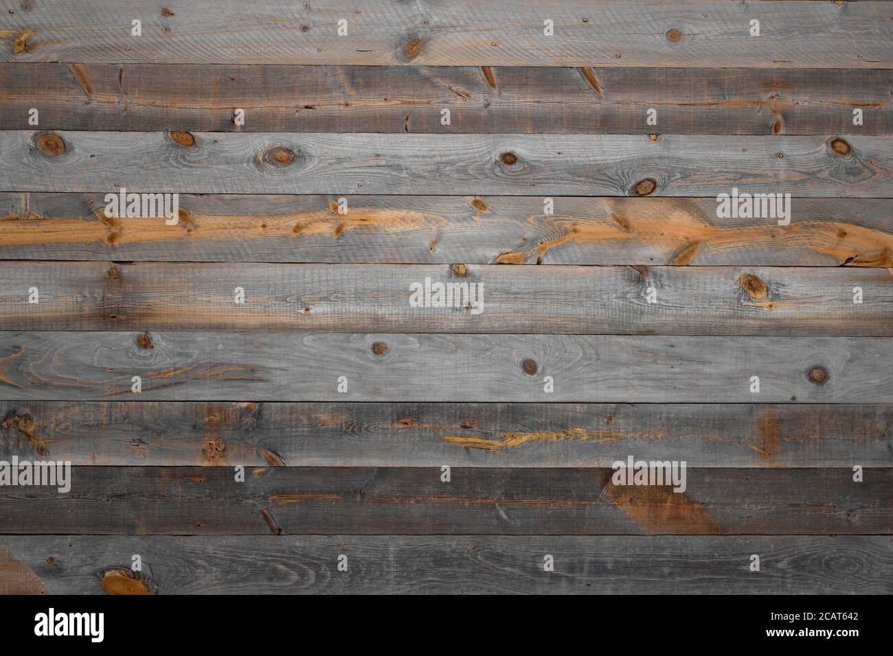 Antique plank wall as background material Stock Photo