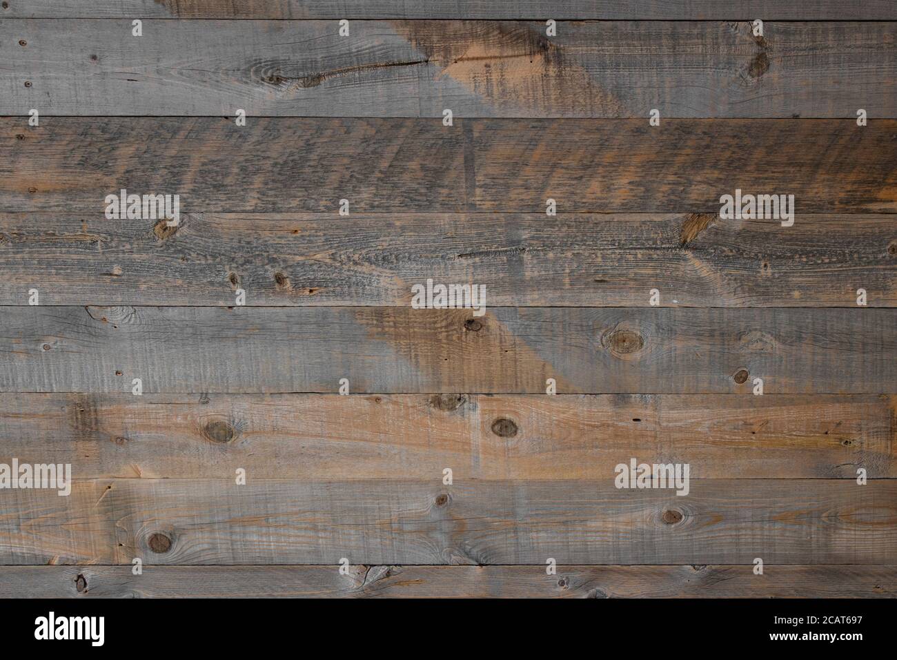 Antique plank wall as background material Stock Photo
