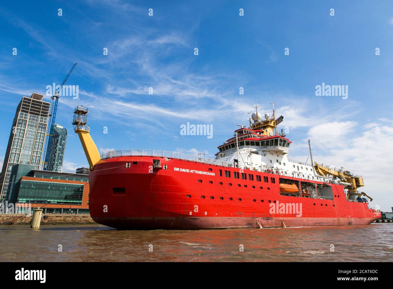 The RRS Sir David Attenborough The Polar Research Vessel Docked On The the-rrs-sir-david-attenborough-the-polar-research-vessel-docked-on-the