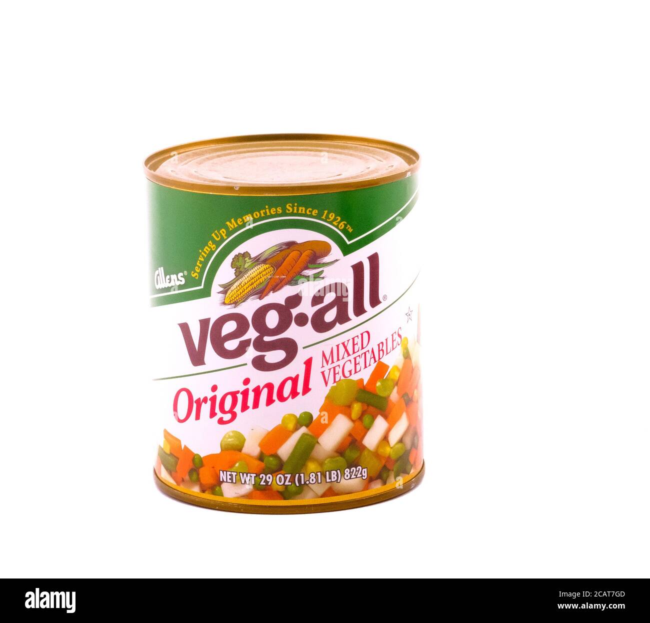 Veg-All Mixed Vegetables Stock Photo