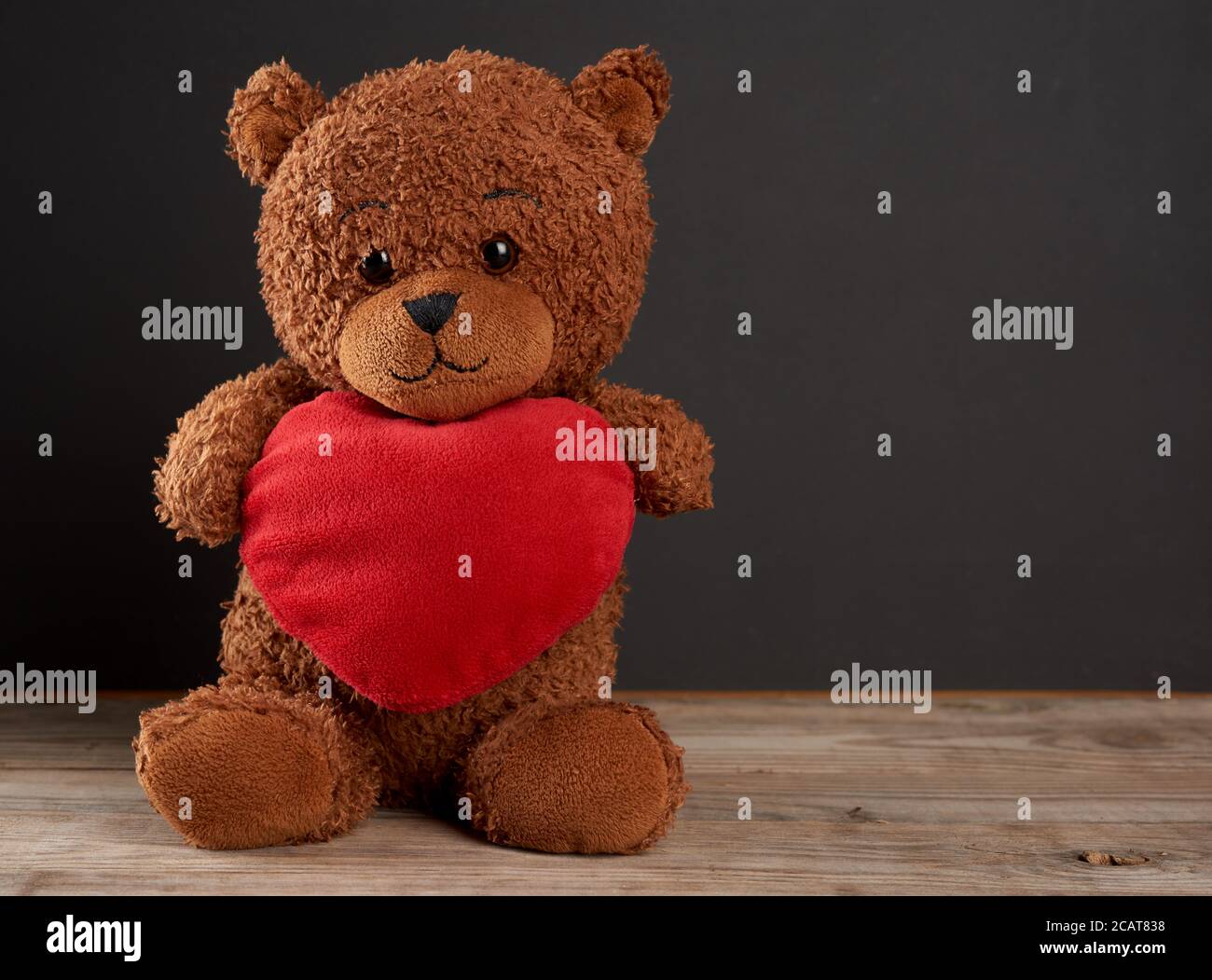 red black teddy bear