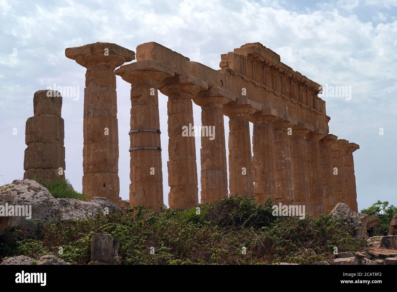 Selinunte Temple of Apollo Stock Photo - Alamy