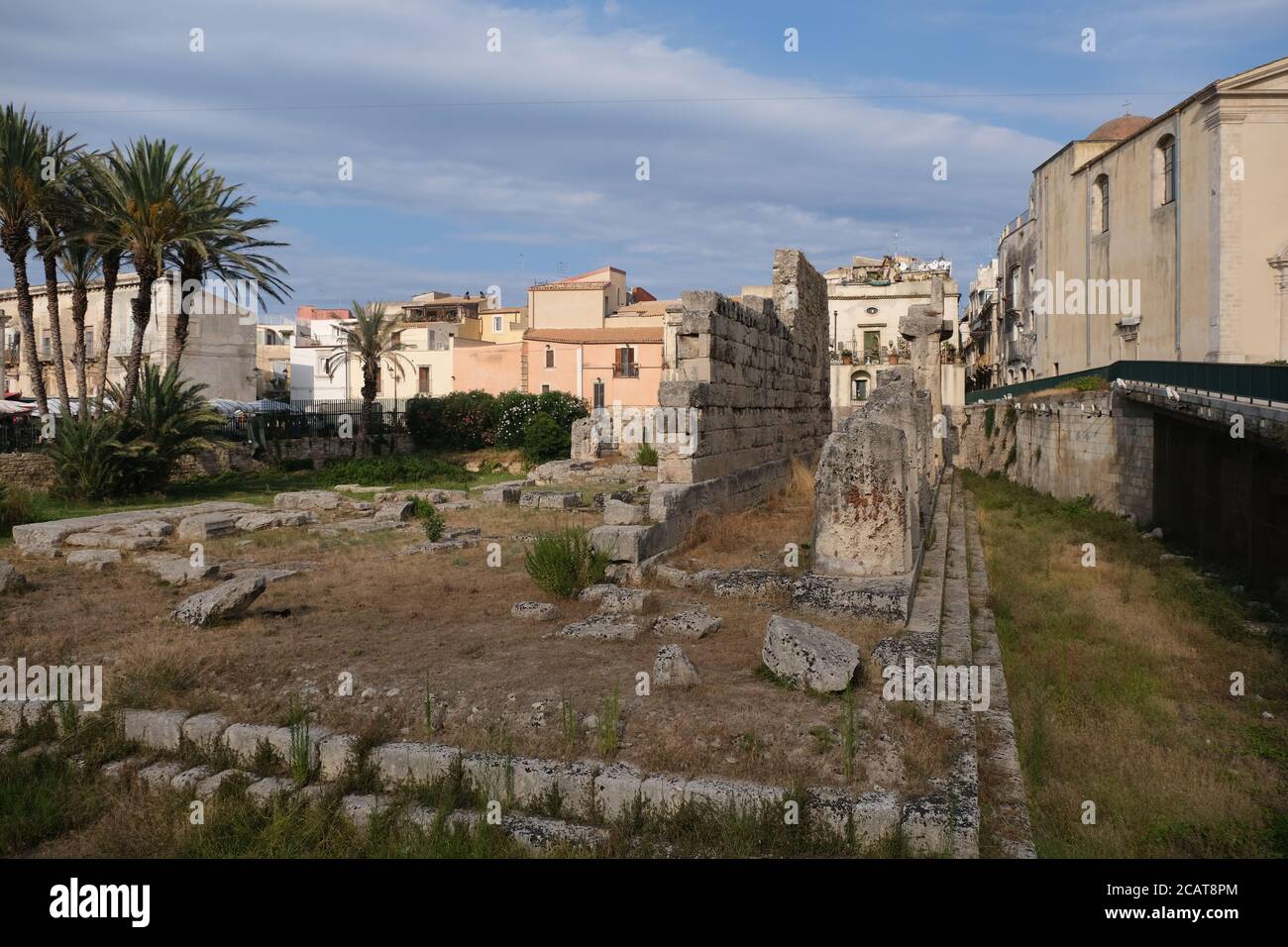Syracuse Tempio di Apollo Stock Photo Alamy