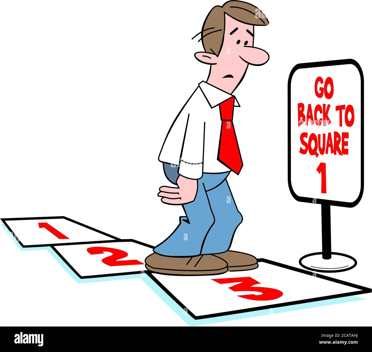 Square One Man Stock Photo Alamy