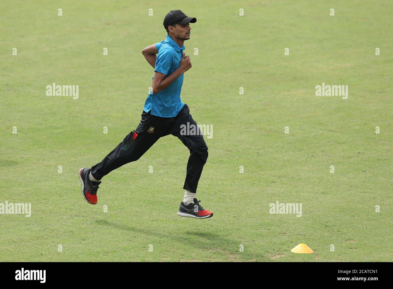 Bangladesh cricket player Shafiul Islam during training session at Sher ...