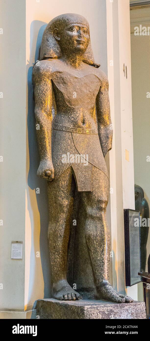 Egypt, Cairo, Egyptian Museum, colossal statue of Amenhotep son of Hapu