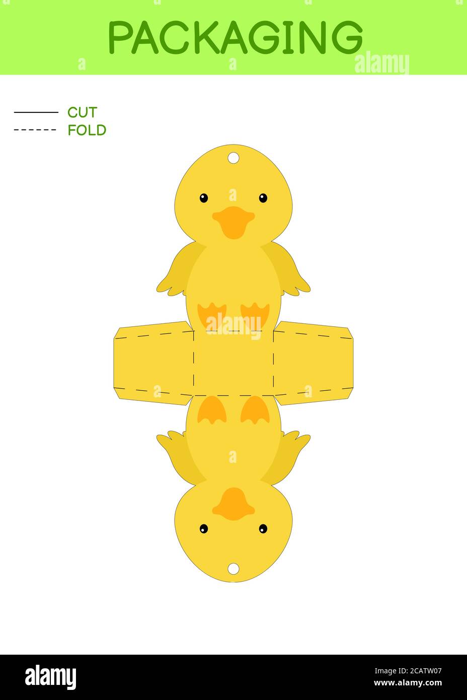 Paper Duck / Baby Template