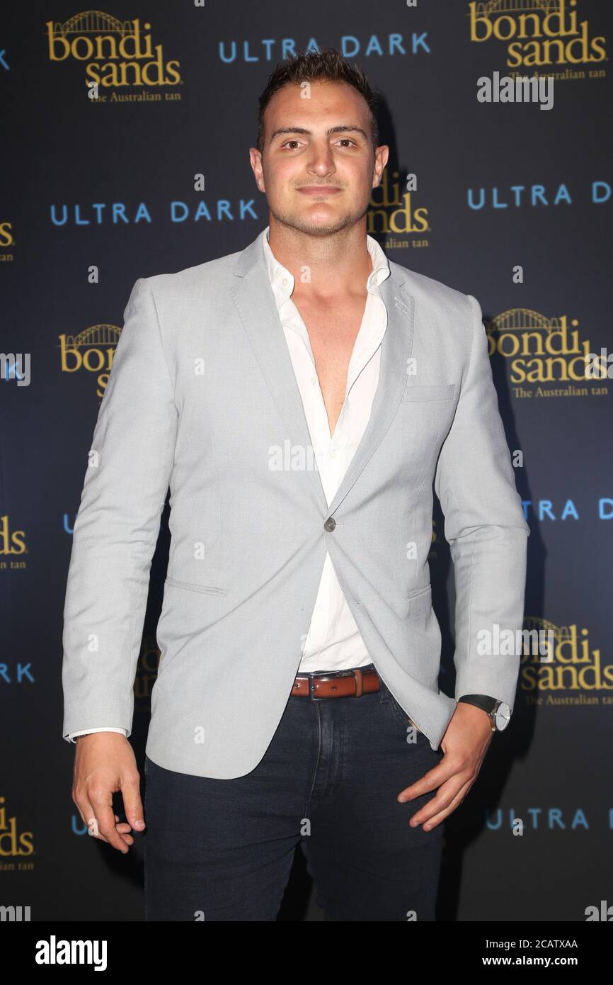 Dean Vee attend the Bondi Sands Tan ultra dark tan launch at Top Deck