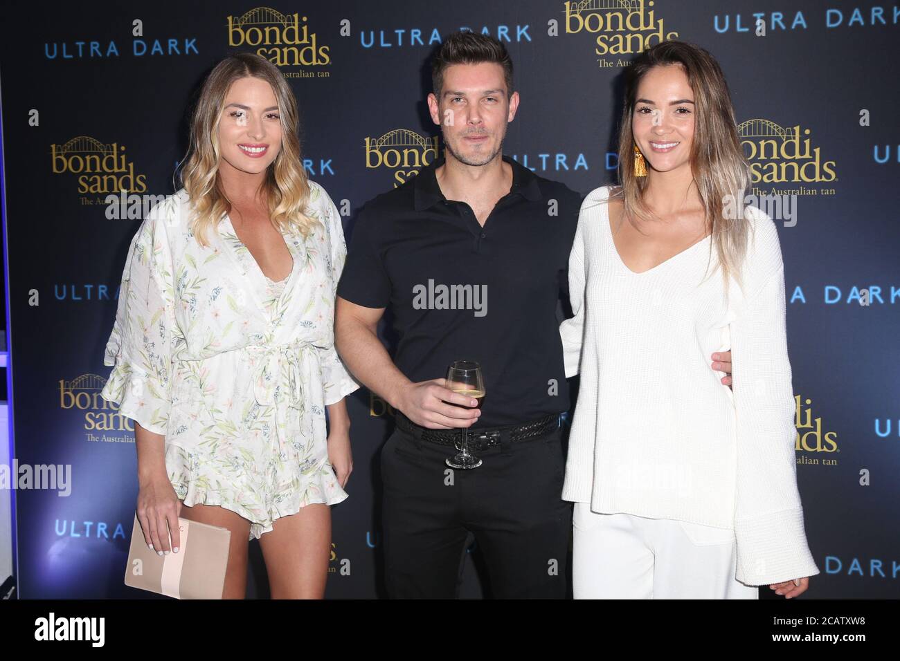 Lisa Clark and Aisha Jade McKinnon attend the Bondi Sands Tan ultra