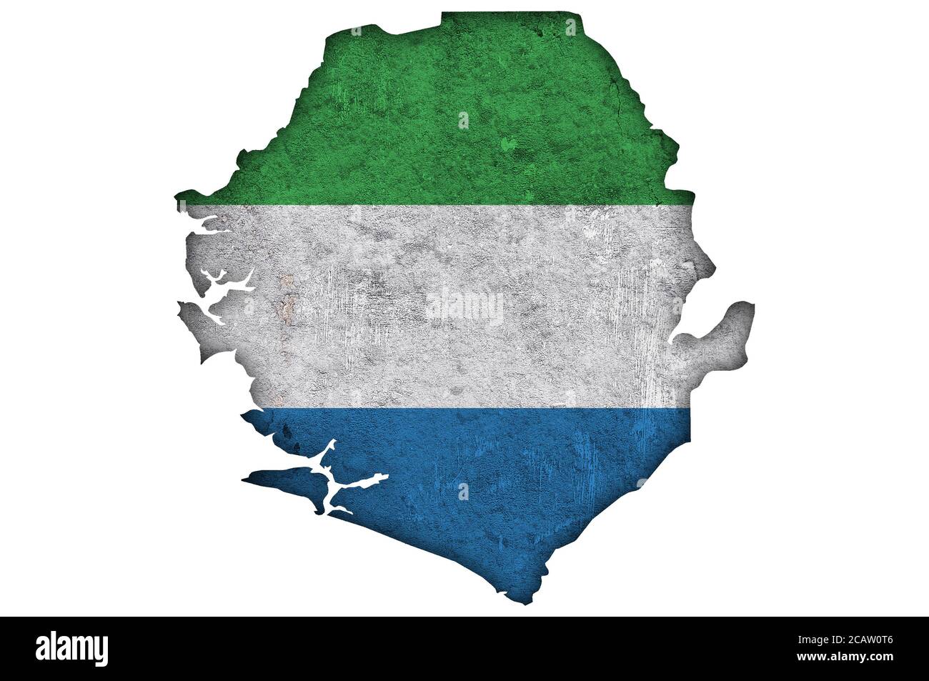 Map and flag of Sierra Leone on weathered concrete Stock Photo - Alamy