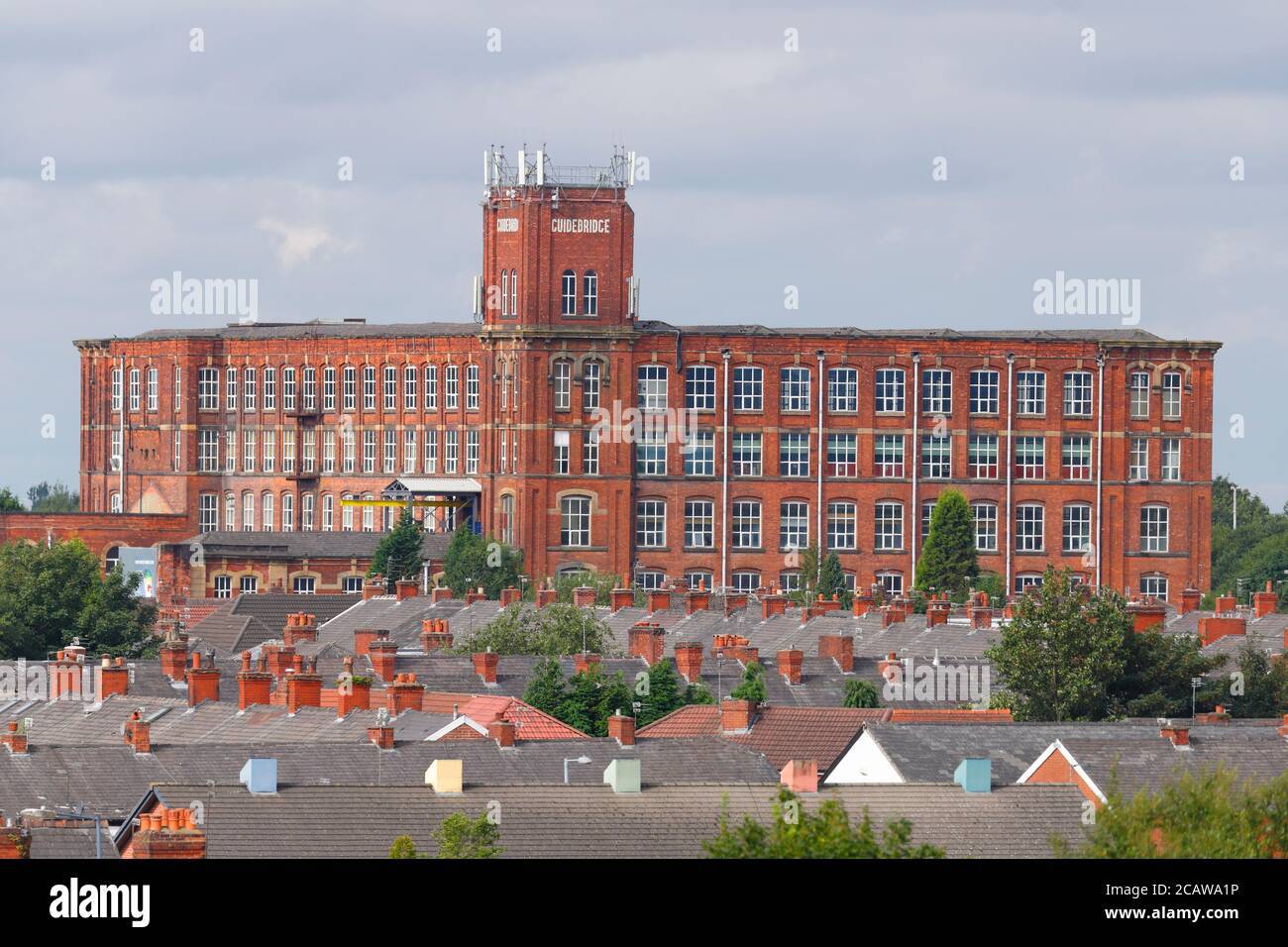 Guidebridge Mill in Manchester Stock Photo Alamy