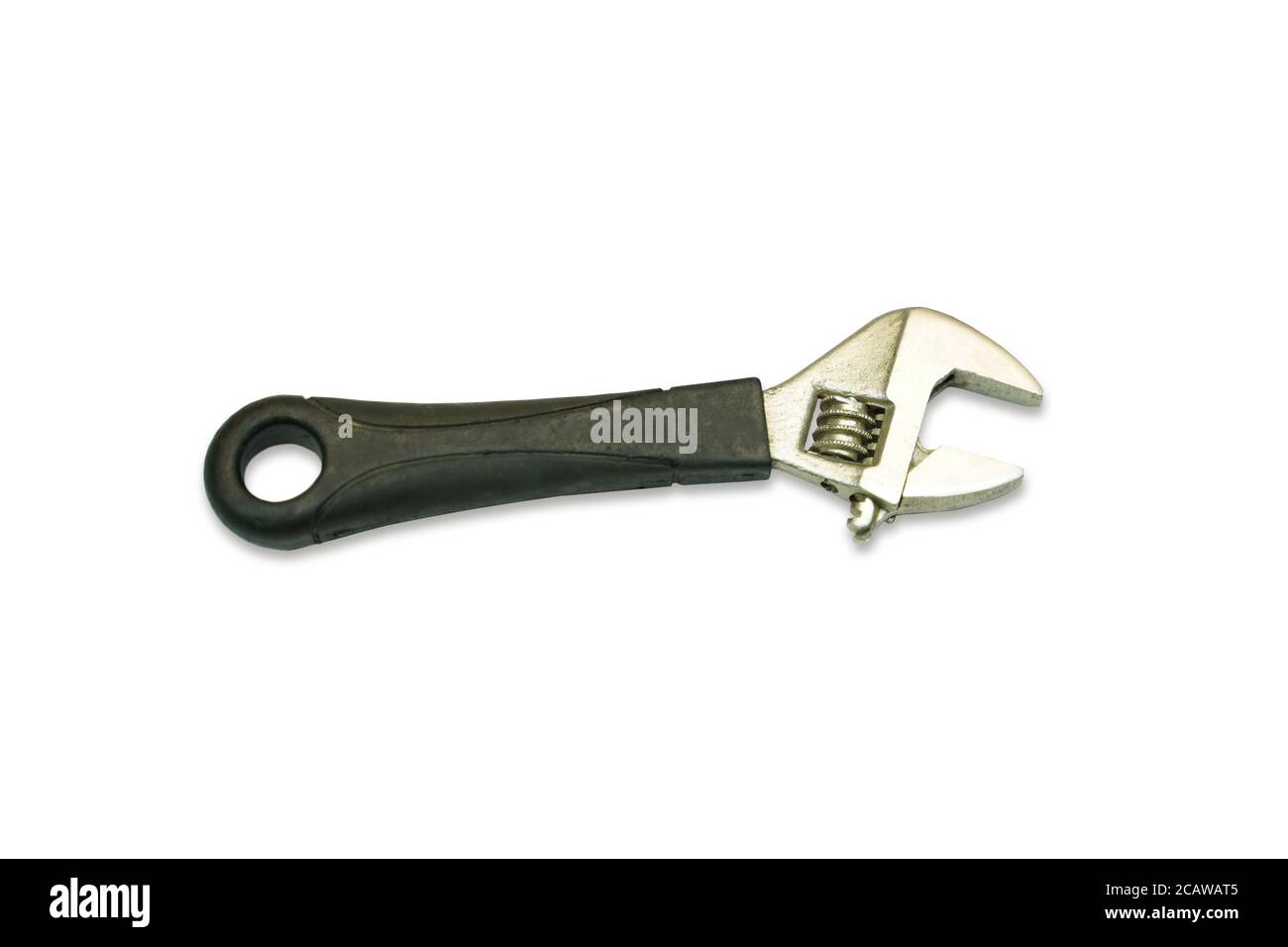 Adjustable wrench isolated on a white background Stock Photo - Alamy