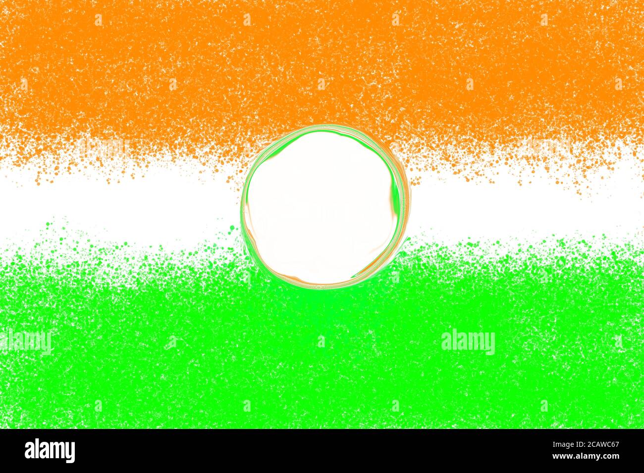 Illustration of the bright Indian flag colors Stock Photo - Alamy