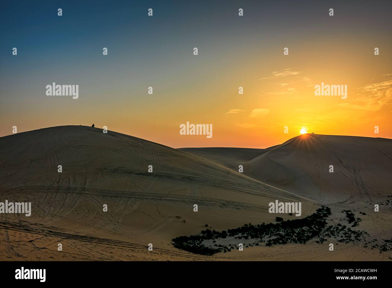 Beautiful Desert landscape view in Al Hofuf Saudi Arabia. Stock Photo