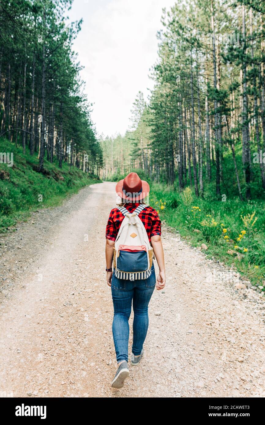 Young female explorer walking on hi-res stock photography and images ...