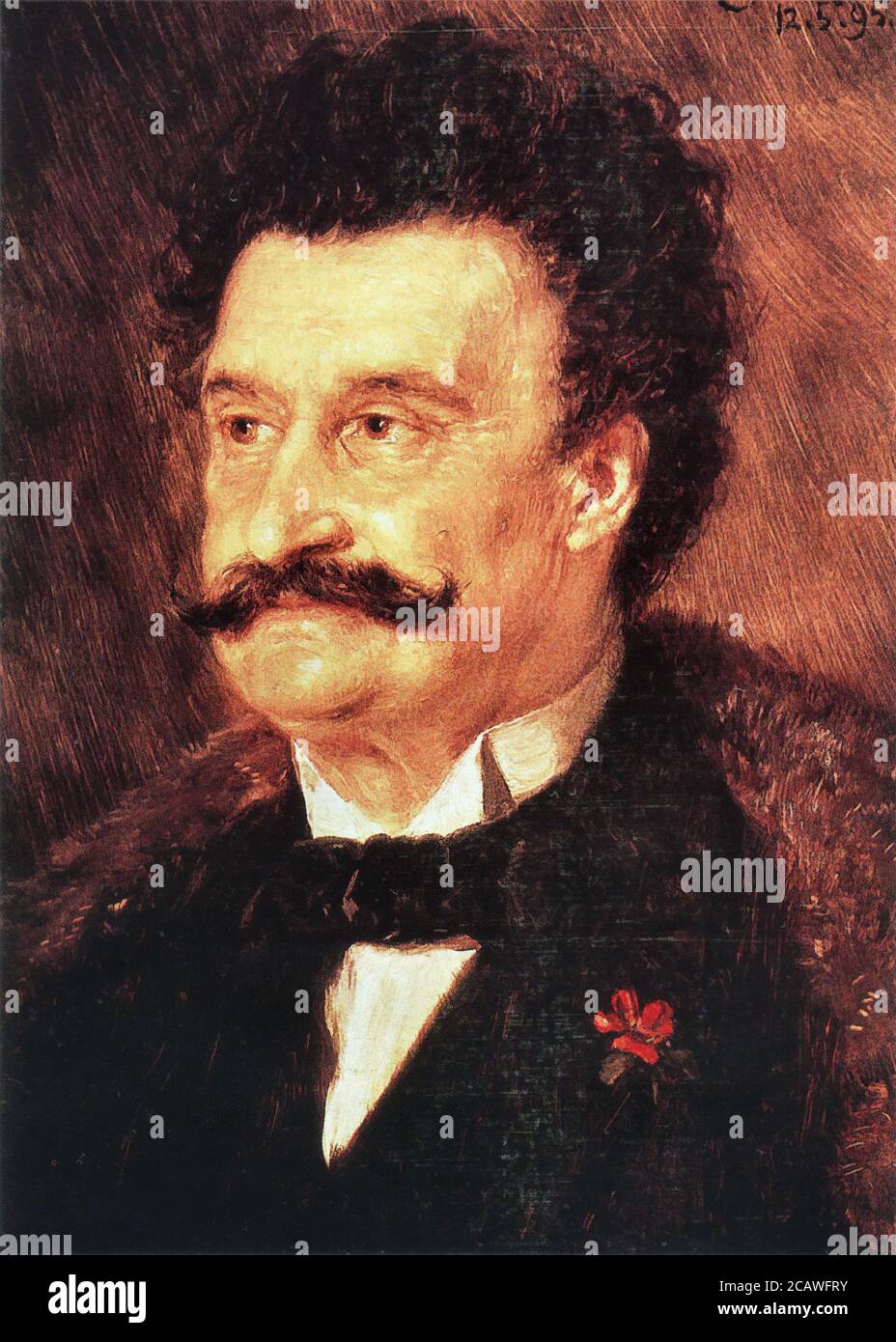 Grutzner Eduard Von - Johann Strauss II - German School - 19th  Century Stock Photo