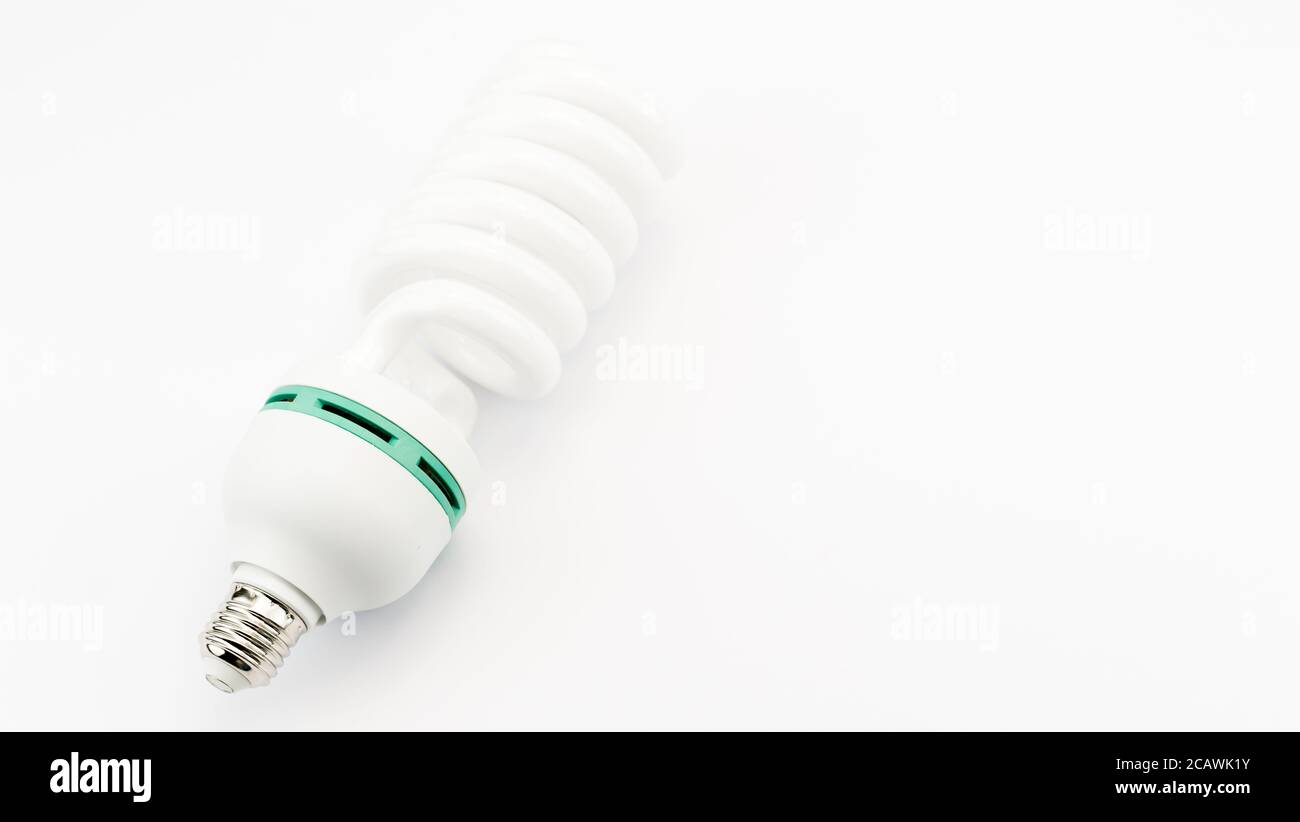 low power fluorescent light bulb Stock Photo Alamy