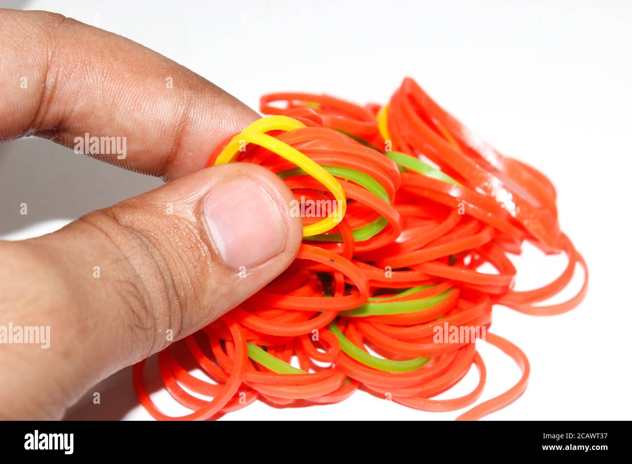 A picture of rubber bands Stock Photo Alamy