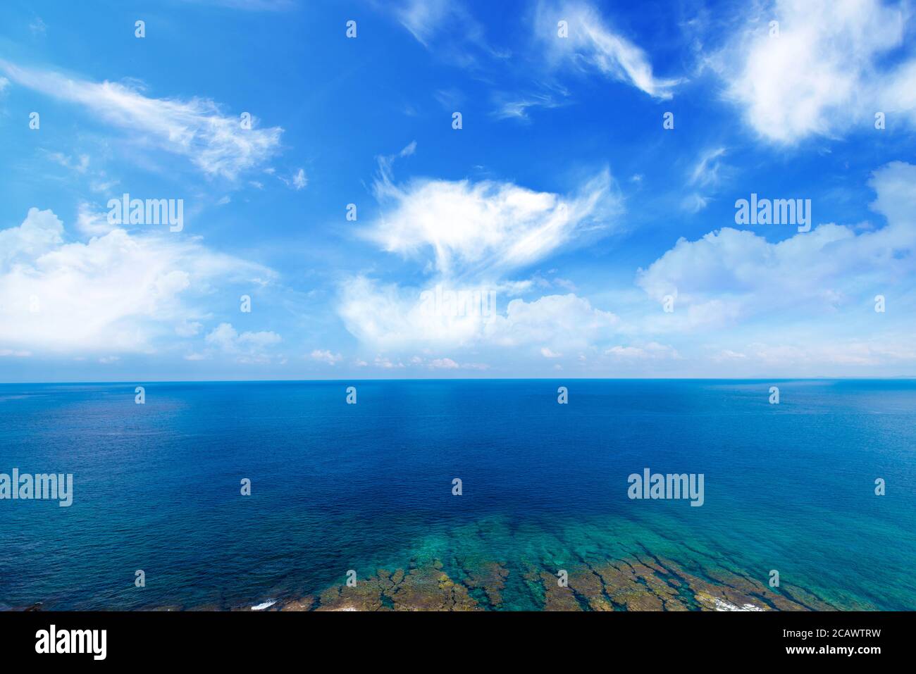 Sea, coast, seascape. Okinawa, Japan, and Asia. Stock Photo