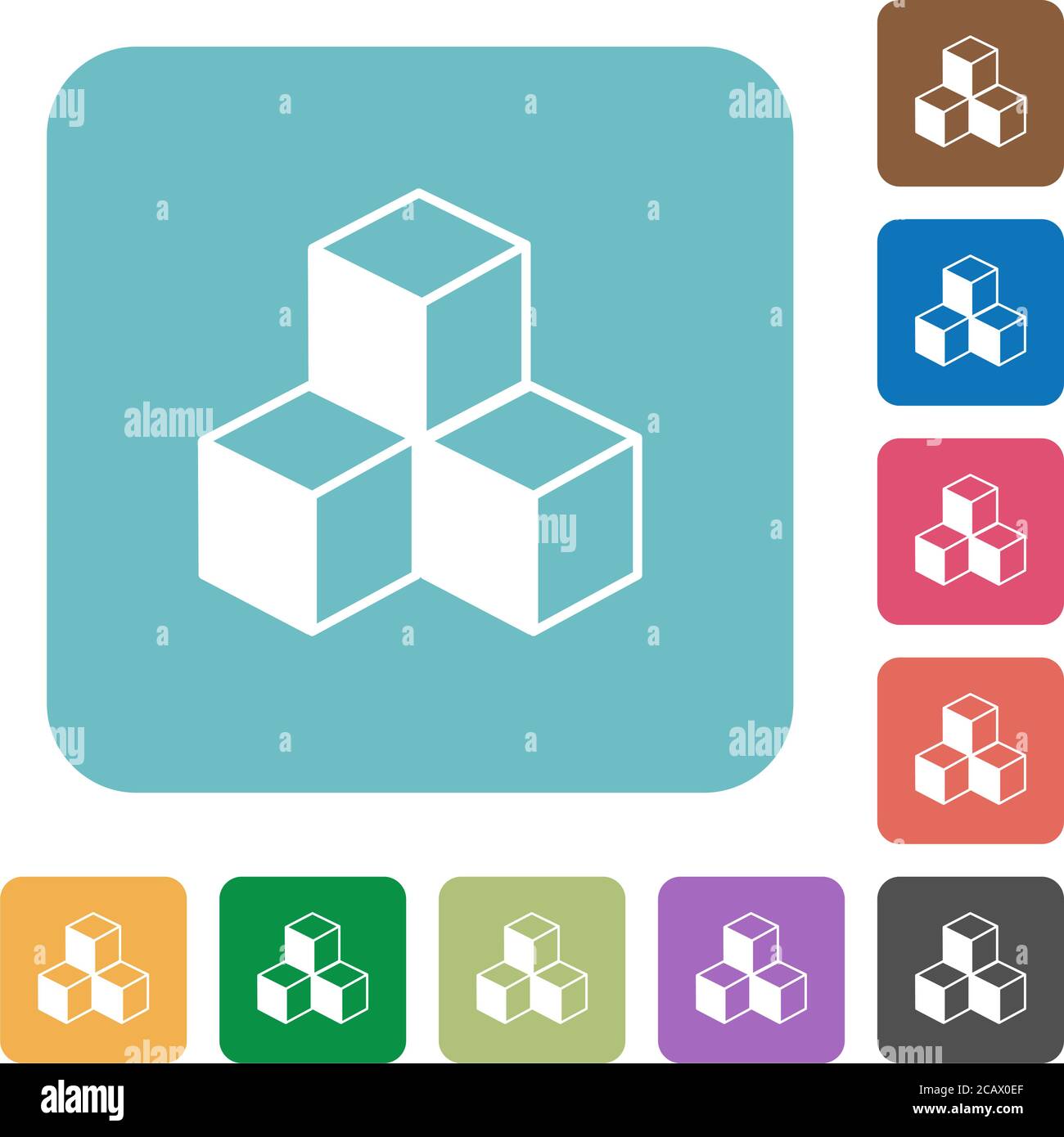 Plain cubes Stock Vector Images - Alamy