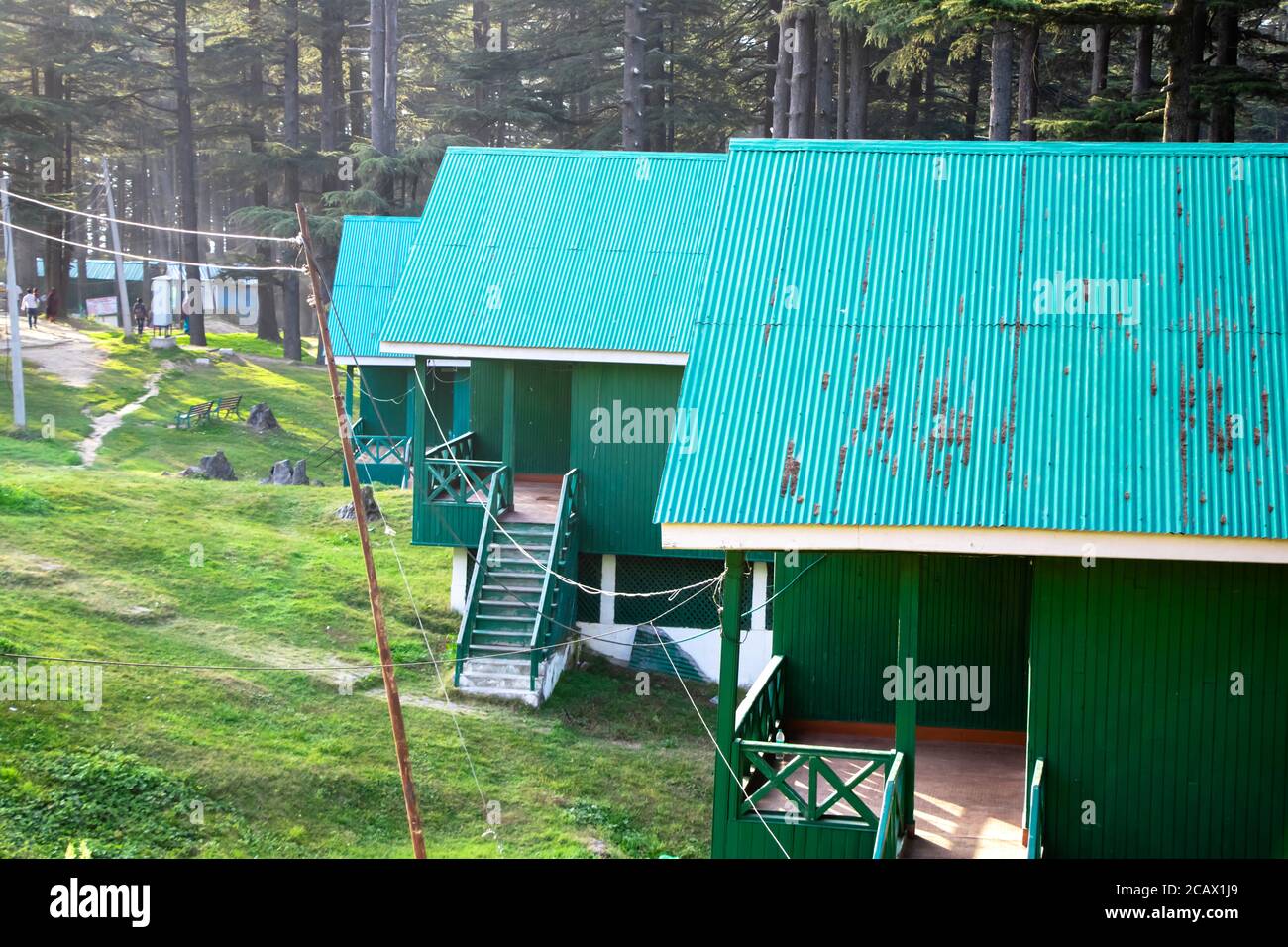 A Popular Indian hill station destination - Patnitop, jammu Stock Photo