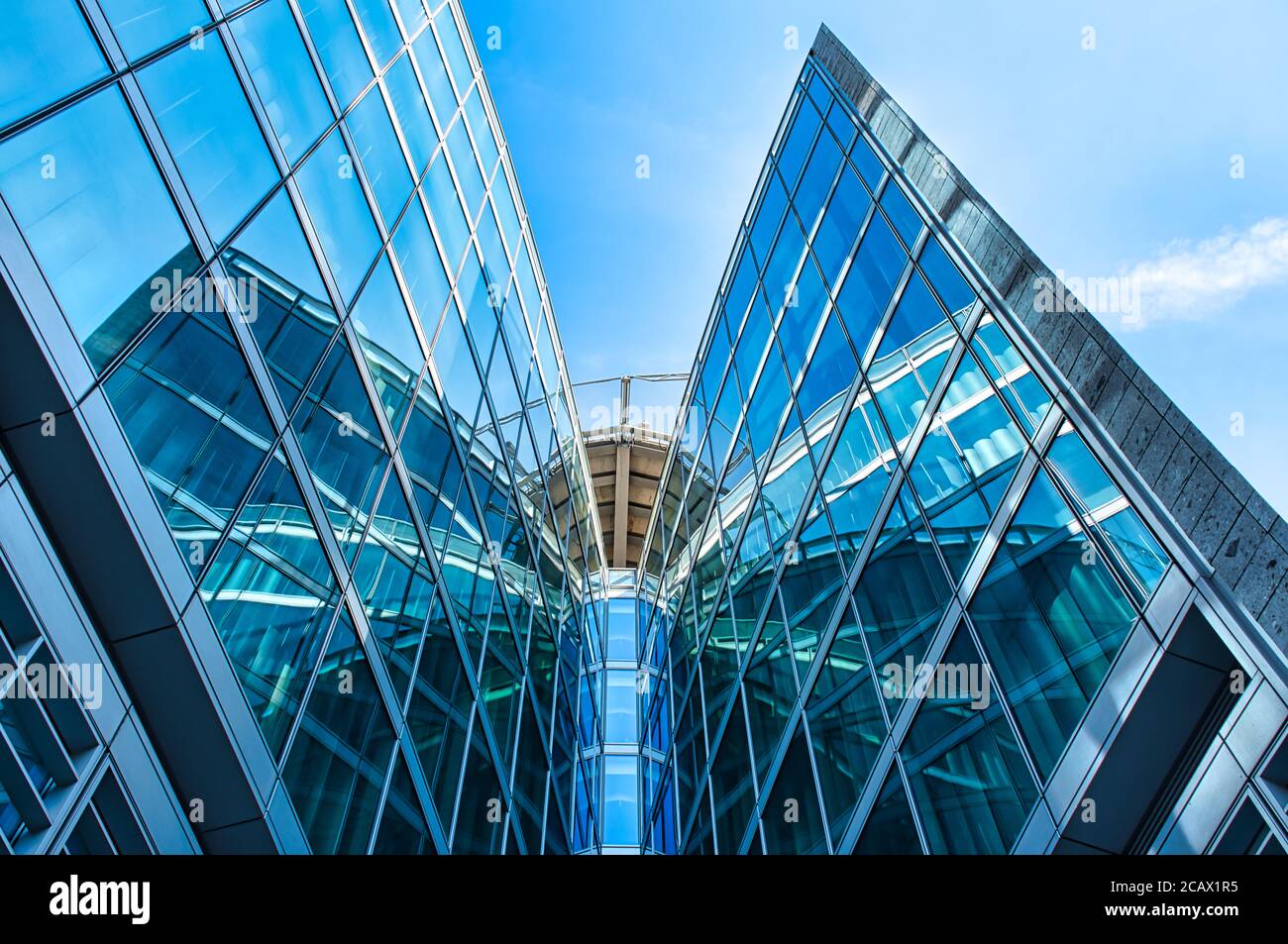 Milan, Italy 08.08.2020: Futuristic, modern Palazzo Lombardia, Lombardy Palace is the main seat of the government of Lombardy, located in the Directio Stock Photo