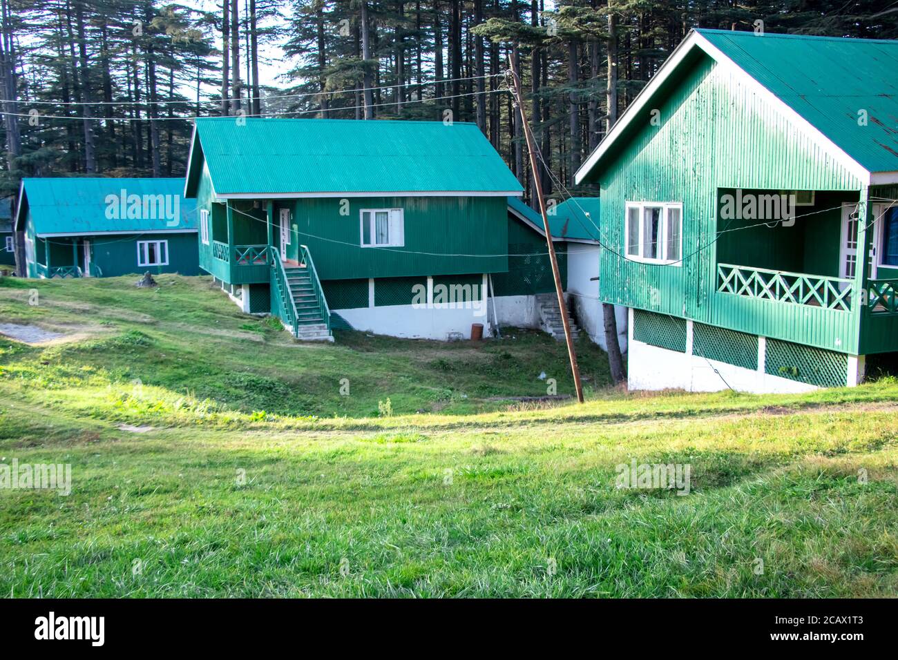 A Popular Indian hill station destination - Patnitop, jammu Stock Photo