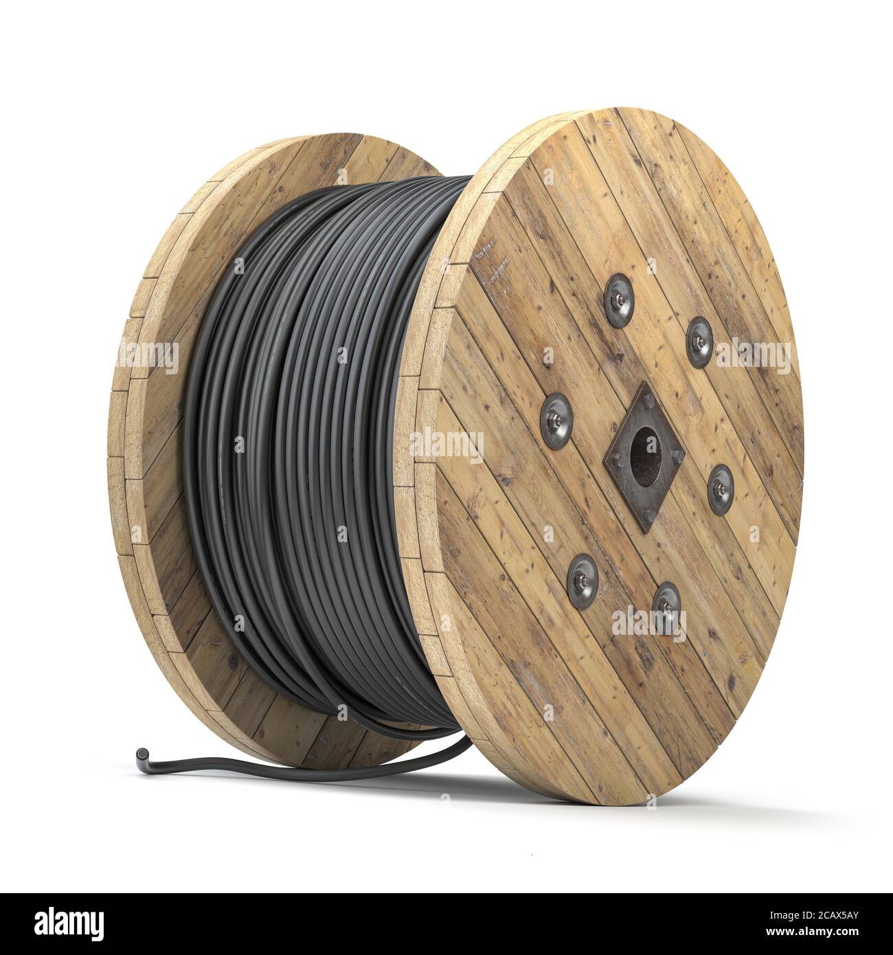 Industrial cable reel Cut Out Stock Images & Pictures - Alamy