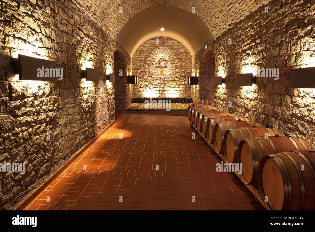 geography / travel, Germany, Bavaria, Sommerach, wine cask in the wine