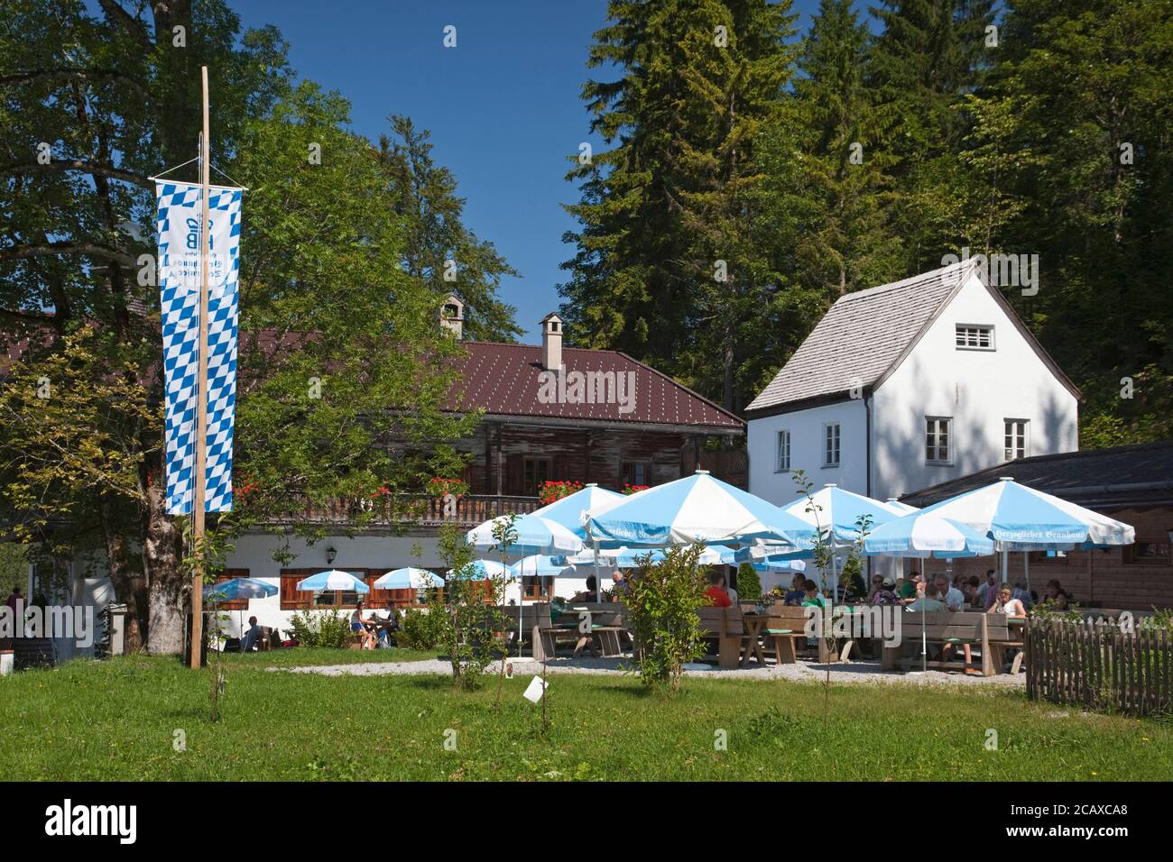geography / travel, Germany, Bavaria, Kreuth, hotel old Bad near the Hanns pint endowment in acratothe, Additional-Rights-Clearance-Info-Not-Available Stock Photo