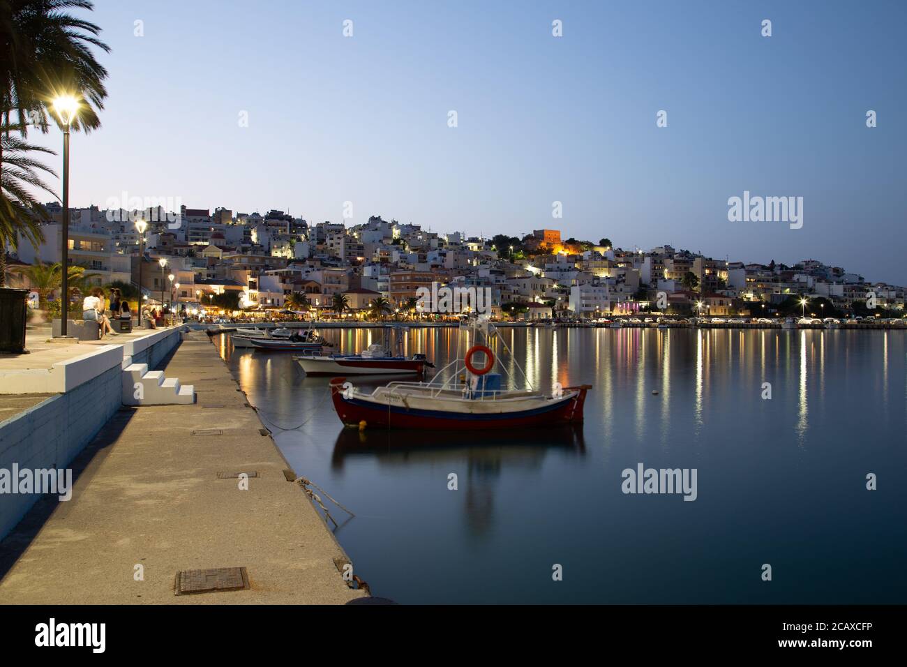 Siteia town and harbour - Stock Image