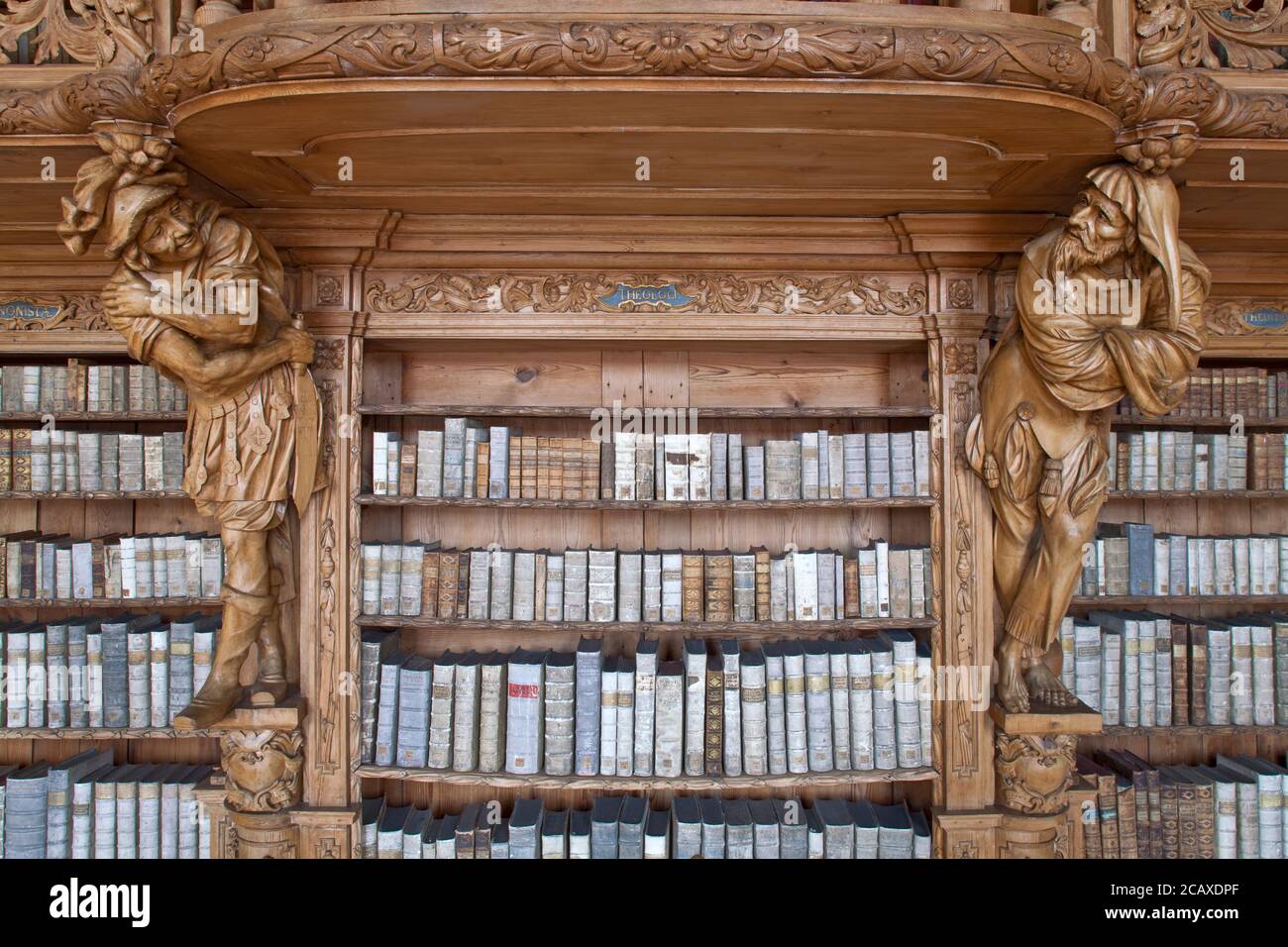 geography / travel, Germany, Bavaria, Waldsassen, abbey library Waldsassen, Upper Palatinate, Additional-Rights-Clearance-Info-Not-Available Stock Photo