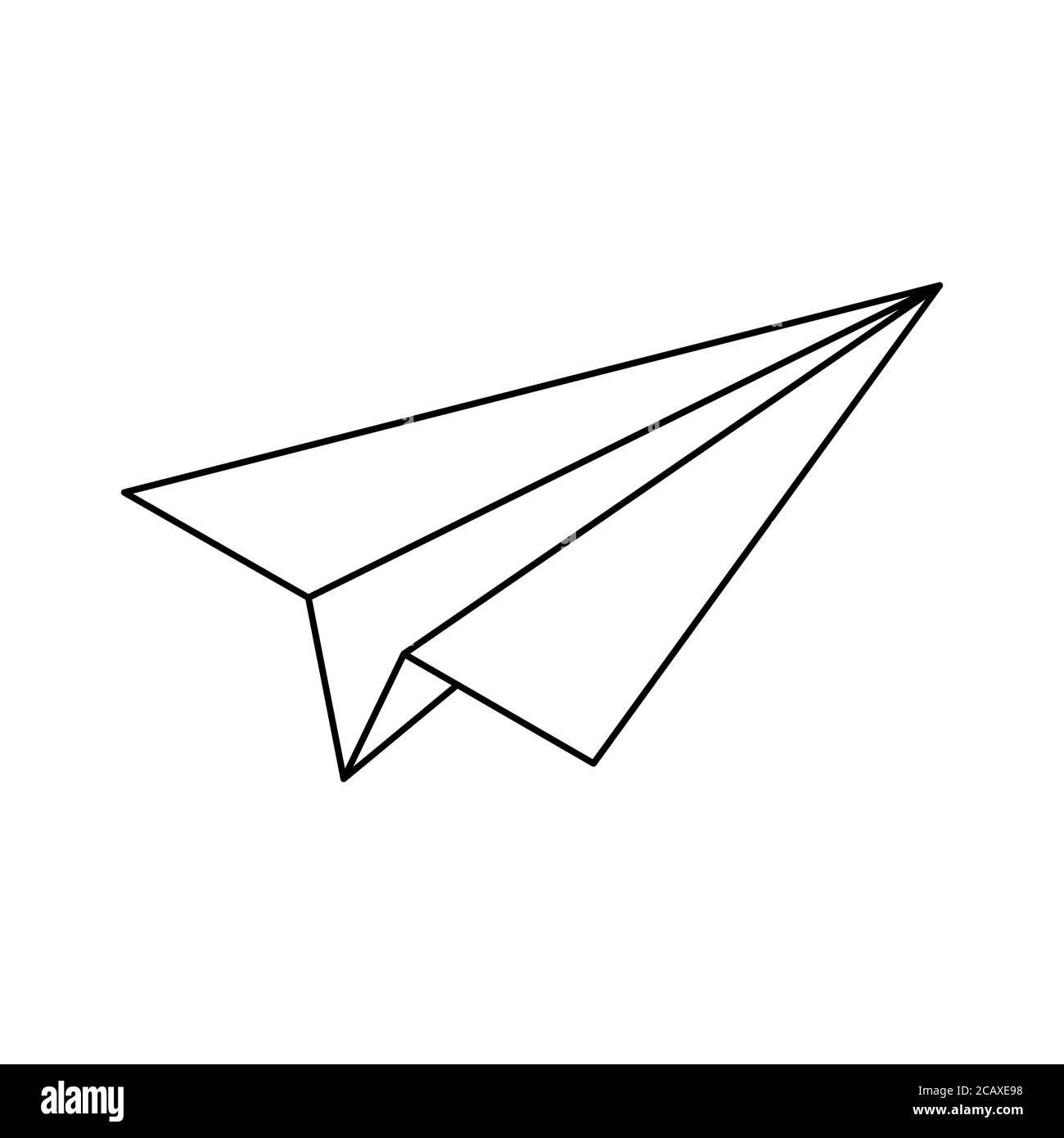 Send web icon isolated on white background. Message symbol for website ...