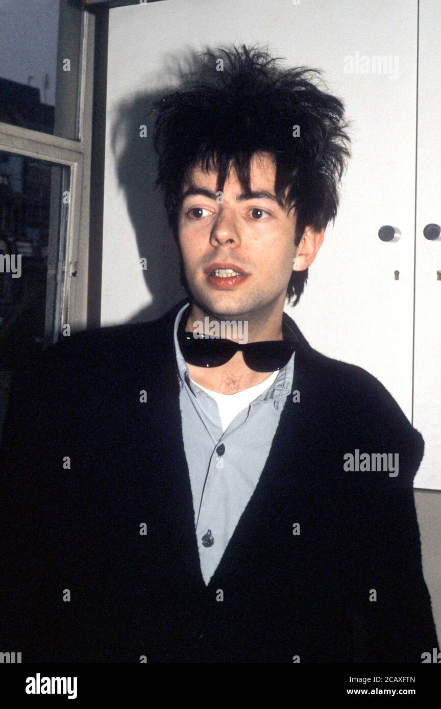 Ian McCulloch of Echo & the Bunnymen during an interview with WEA Records. London, May 28, 1987