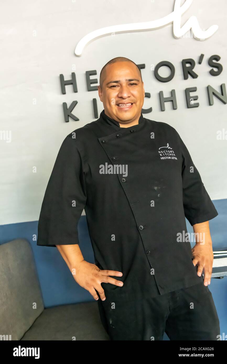 Chef Hector Leyva of Hector's Kitchen in Punta Mita, Mexico Stock Photo