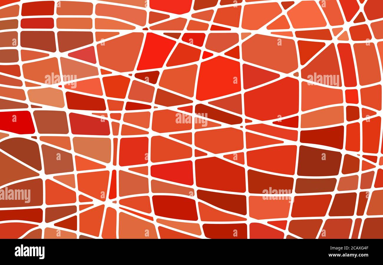 abstract vector stained-glass mosaic background - bright red Stock ...