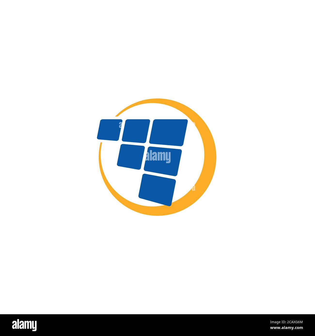 Solar Panel logo / icon design Stock Vector