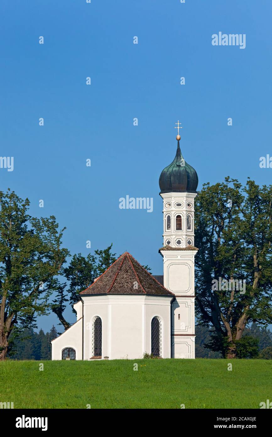 geography / travel, Germany, Bavaria, Southern Germany, Upper Bavaria, Bavarian uplands, Pfaffenwinkel, Additional-Rights-Clearance-Info-Not-Available Stock Photo