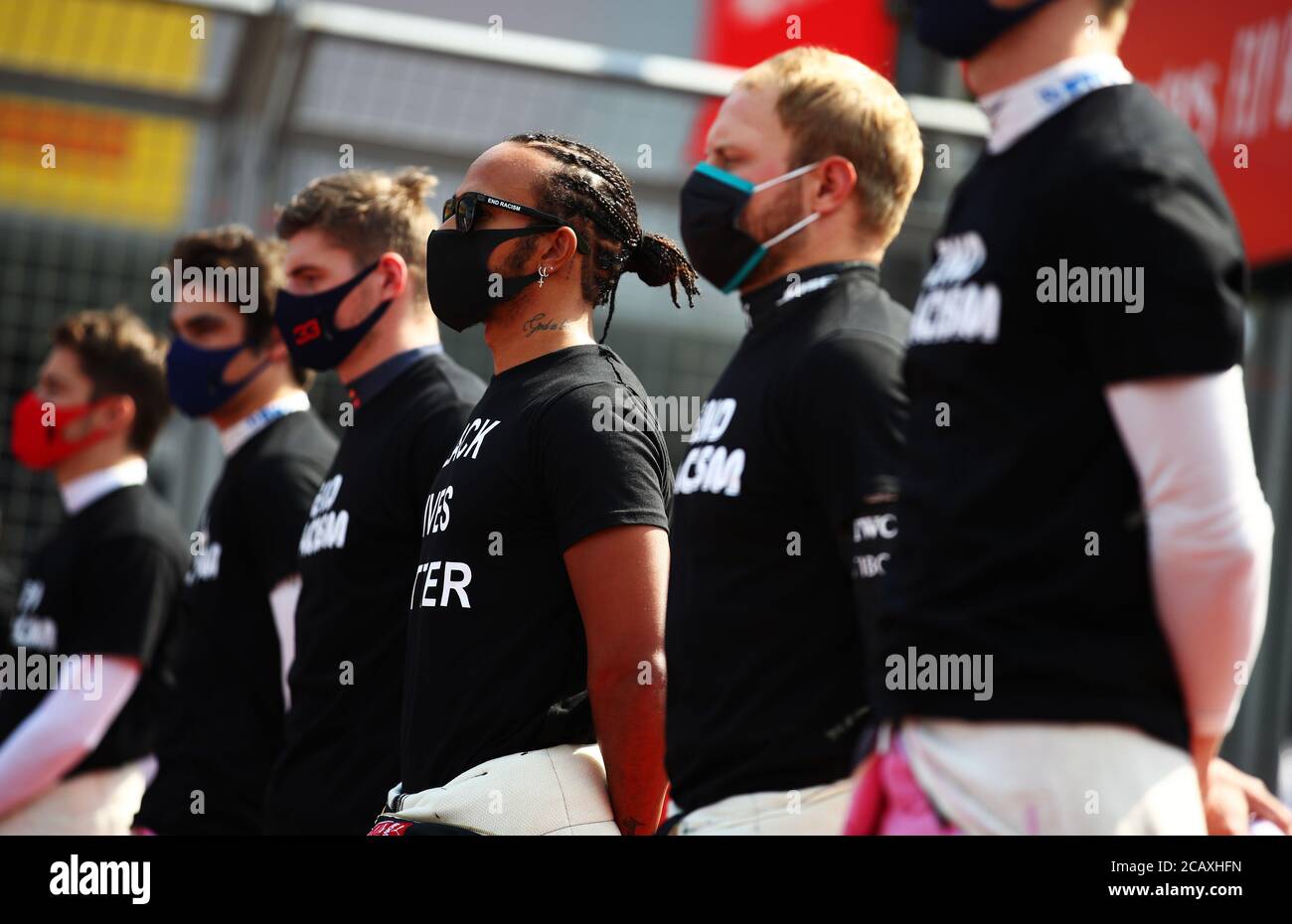 NORTHAMPTON, ENGLAND AUGUST 09 Lewis Hamilton of Great Britain and