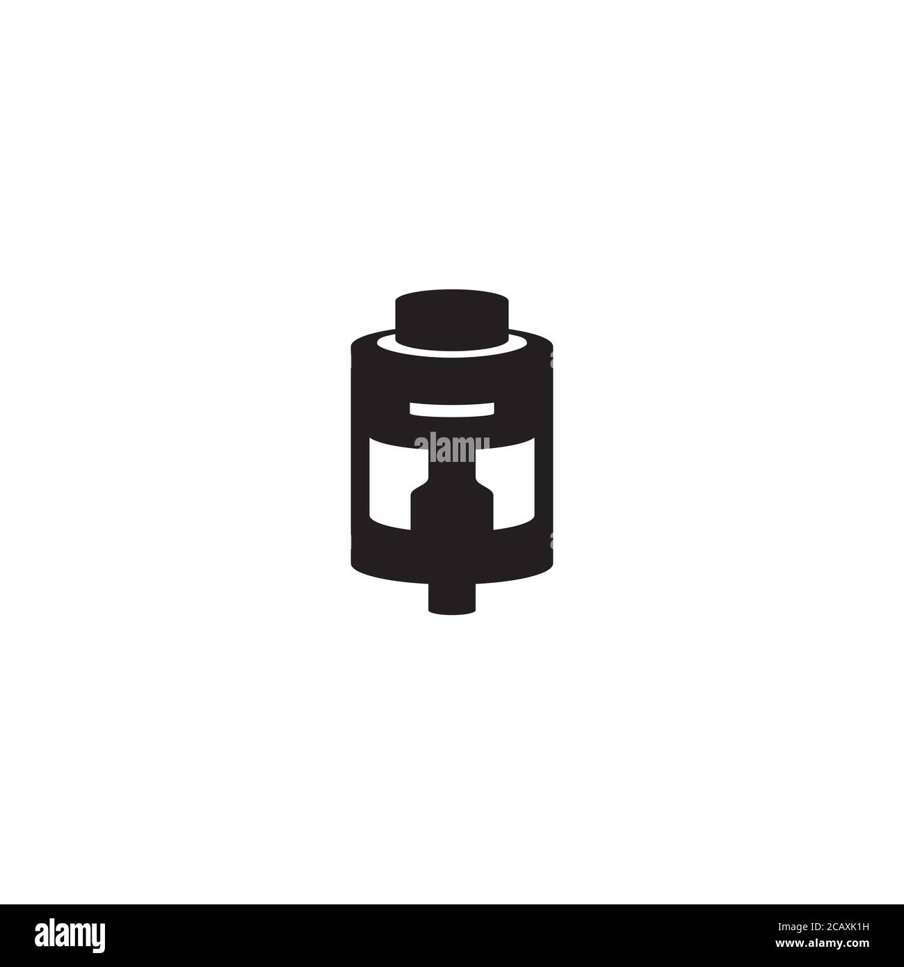 Vape Tank or RTA logo / icon design Stock Vector