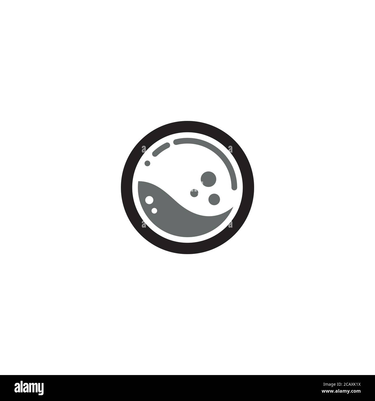 Washing Machine Door logo / icon design Stock Vector