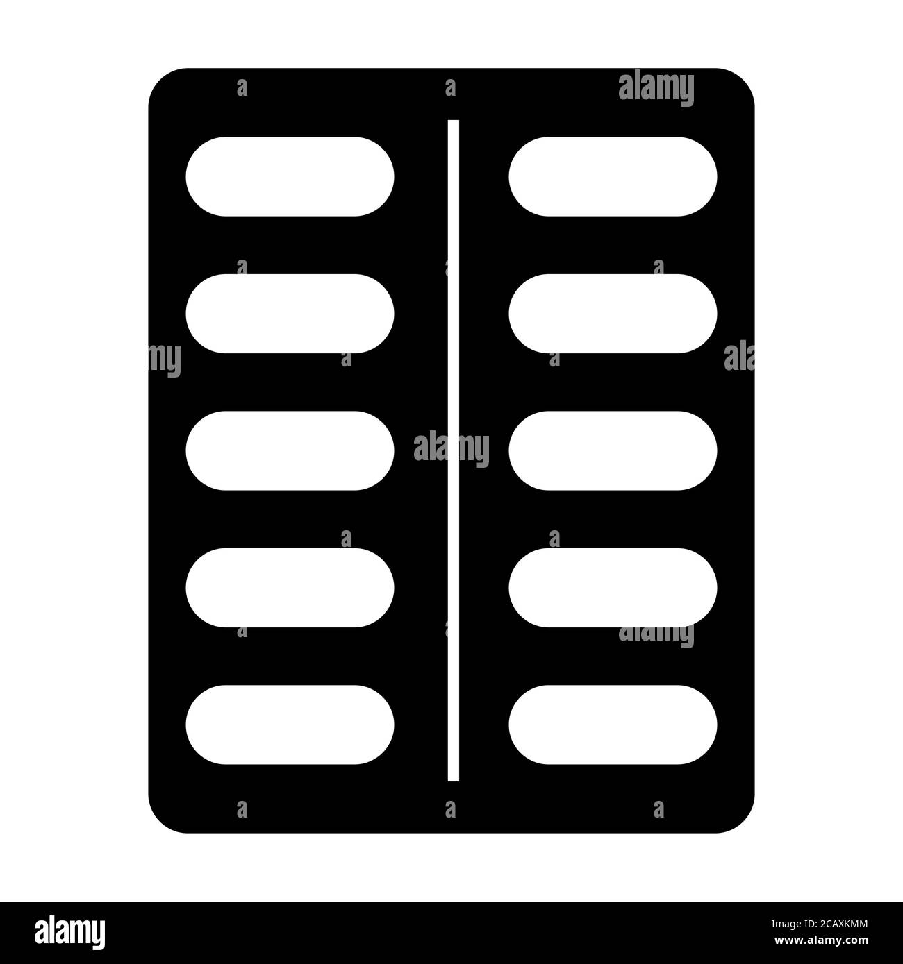 Medicine pill flat capsule icon. Vector sign isolated on white ...