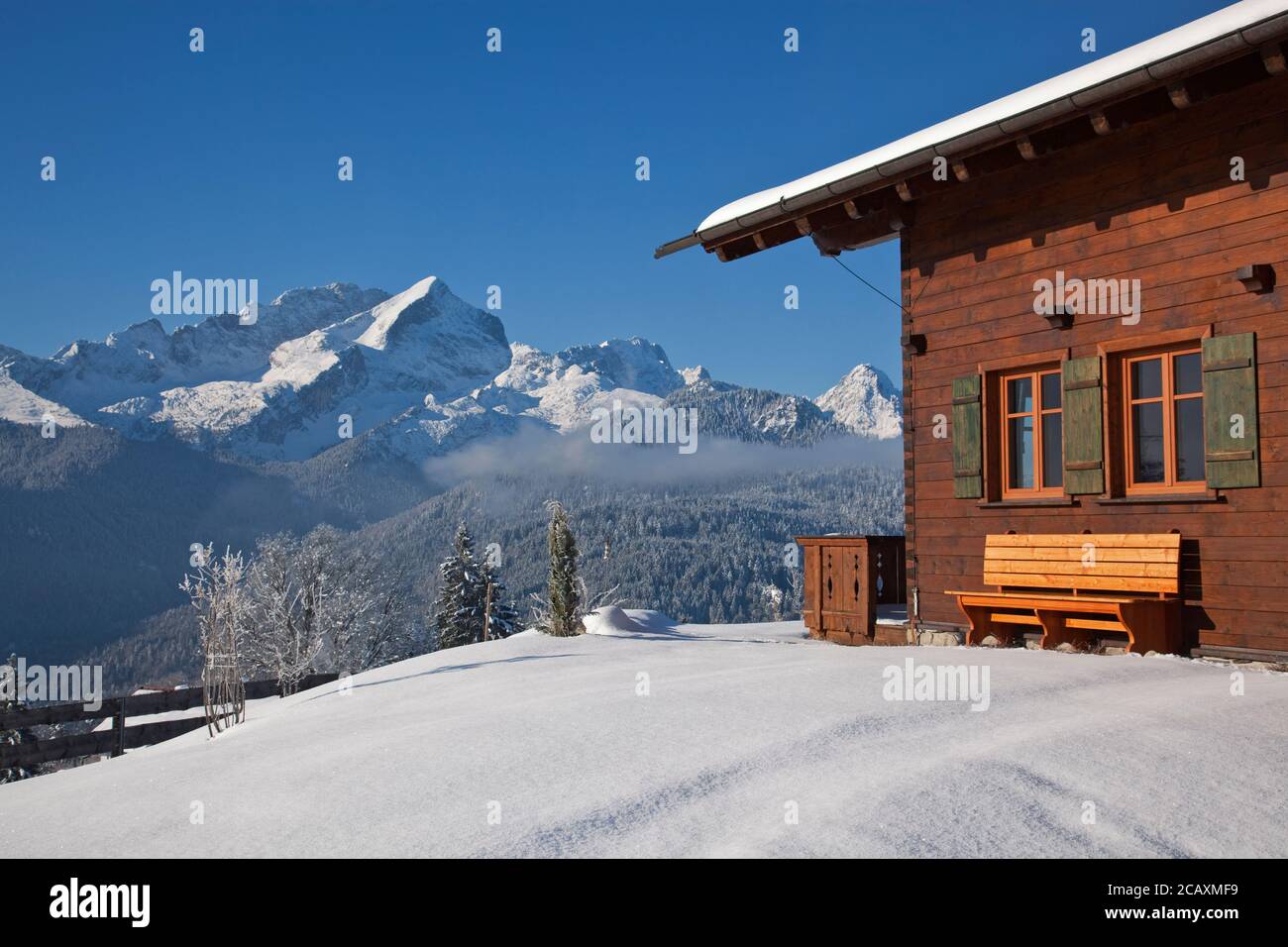 geography / travel, Germany, Bavaria, Garmisch- Partenkirchen, cot on the Eckbauer, Garmisch-Partenkir, Additional-Rights-Clearance-Info-Not-Available Stock Photo