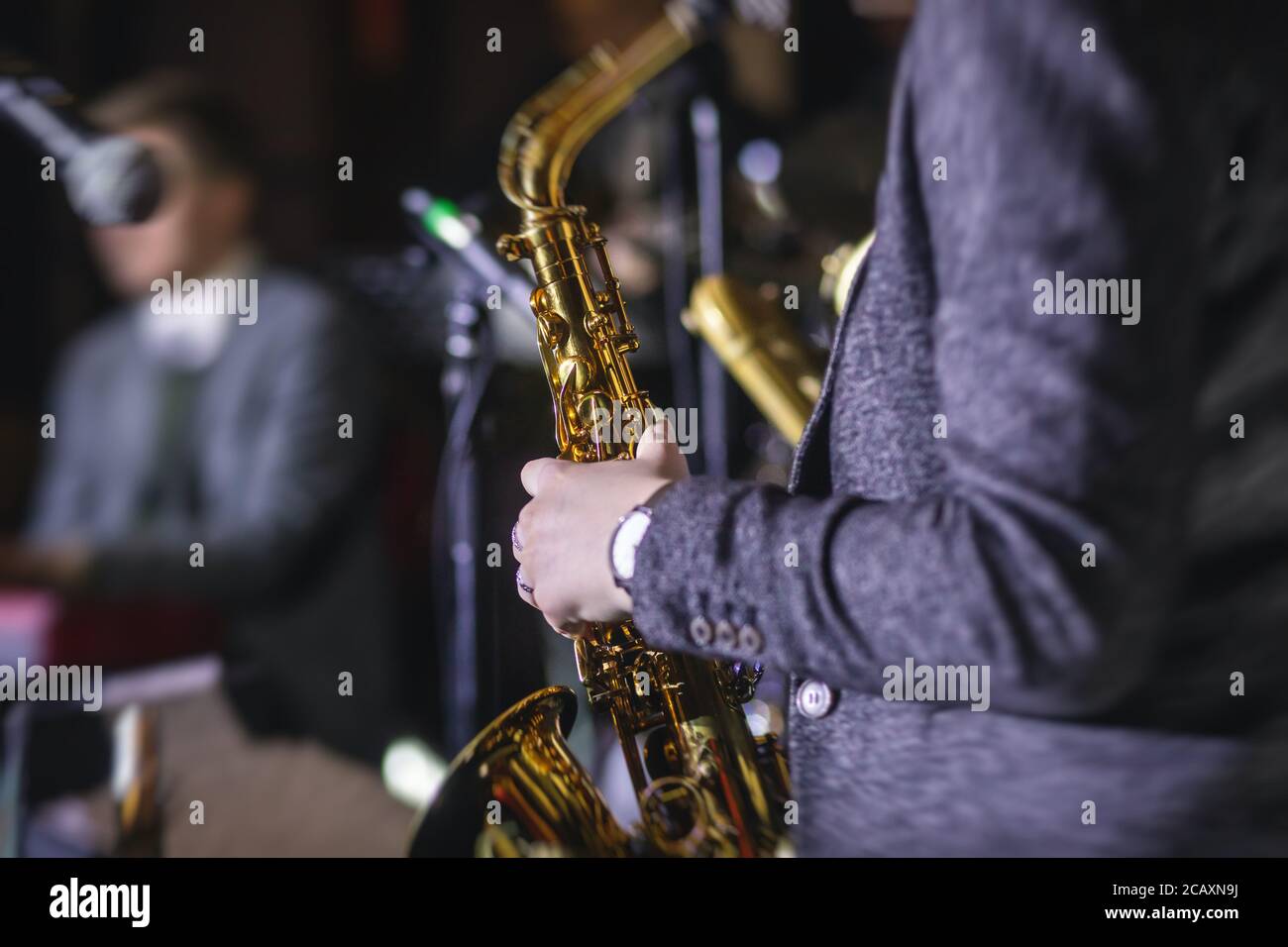 Female Saxophone Player High Resolution Stock Photography and Images
