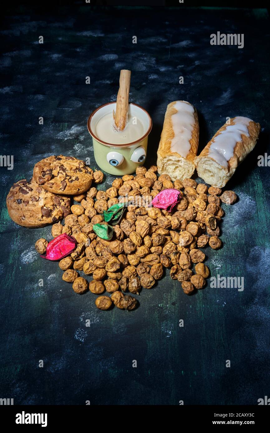 pictures of a tiger nut of spain and a baker Stock Photo Alamy