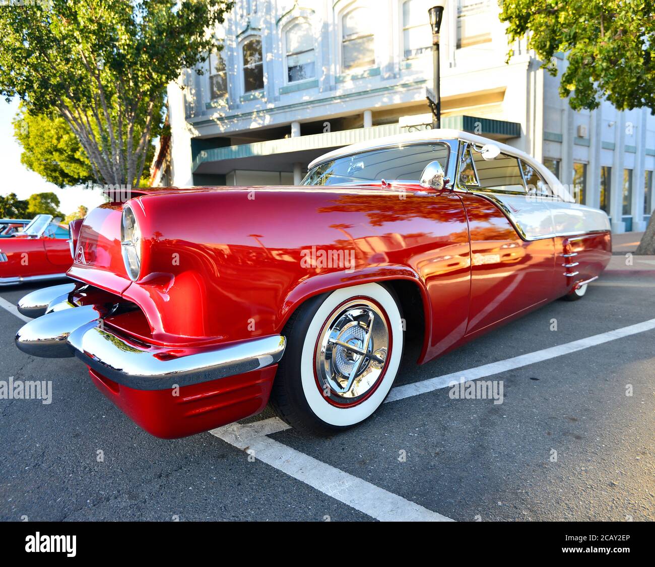 Custom car, Summer car show in Old Town Pittsburg California, USA Stock Photo