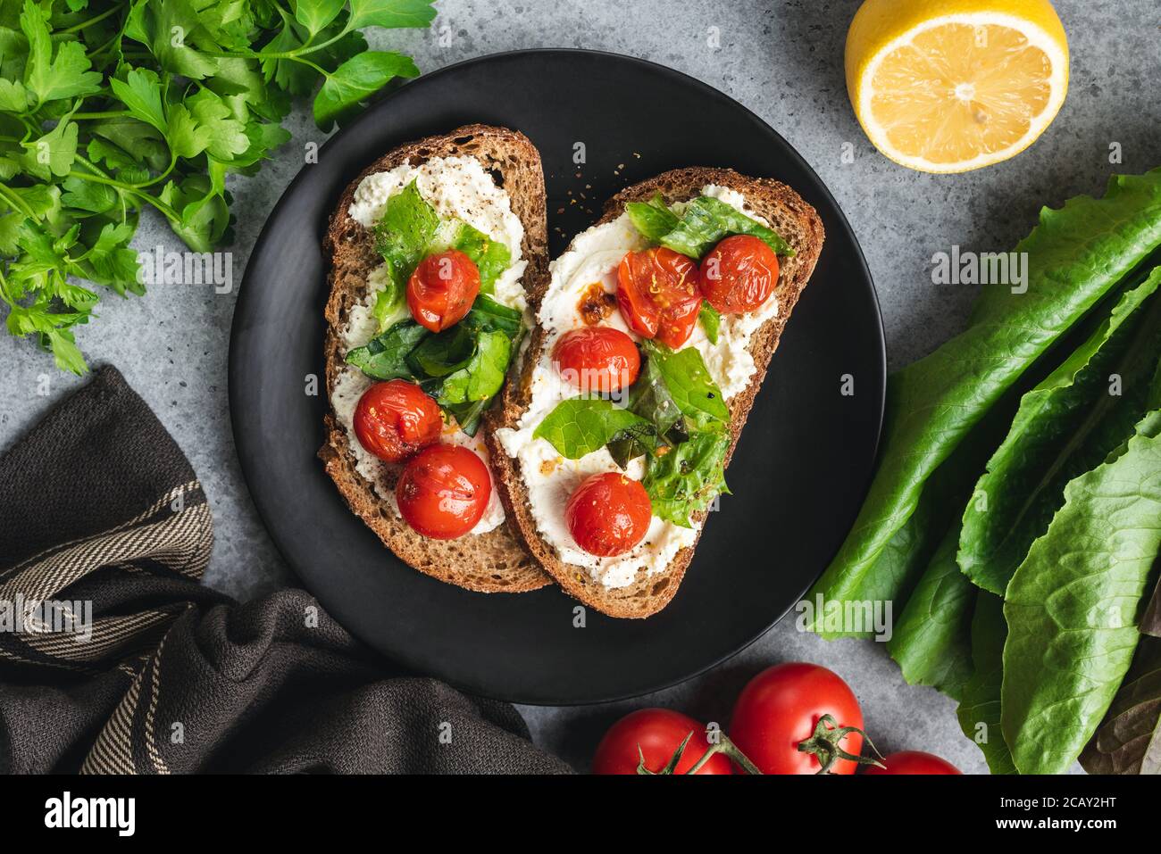 Ricotta toast hires stock photography and images Alamy